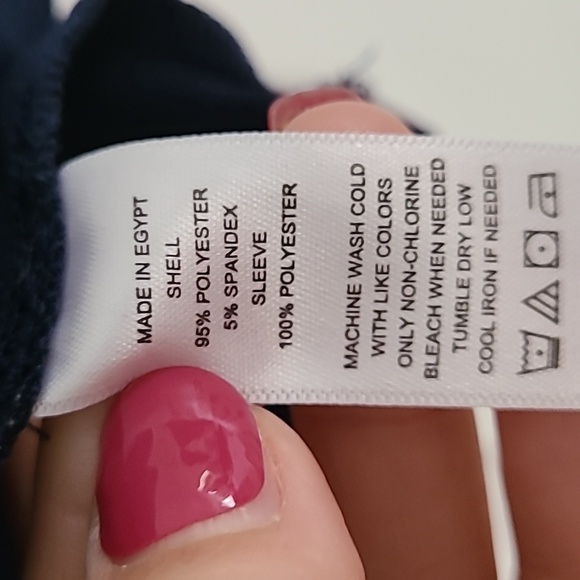 CeCe Blue Fitted Embellished Blouse - Picture 4 of 5